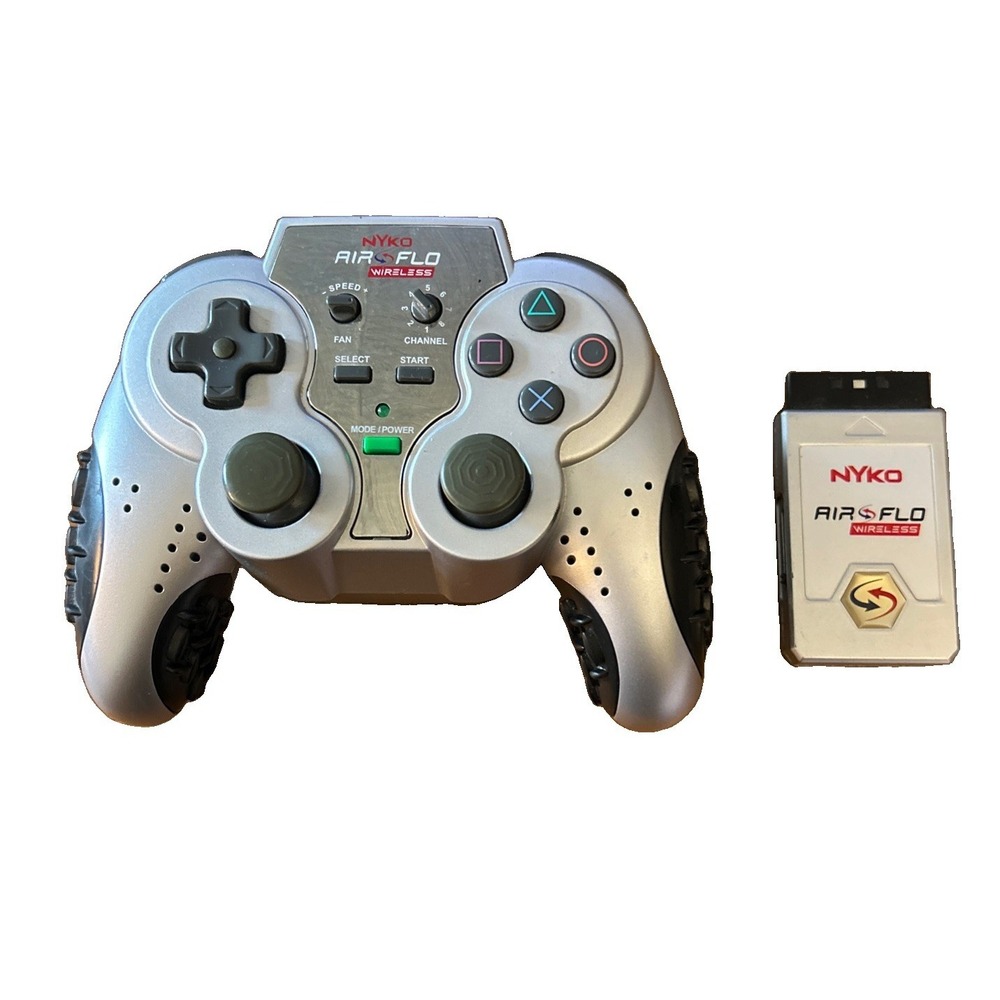 PS2 Nyko Wireless Air Flo Controller With Dongle Playstation 2